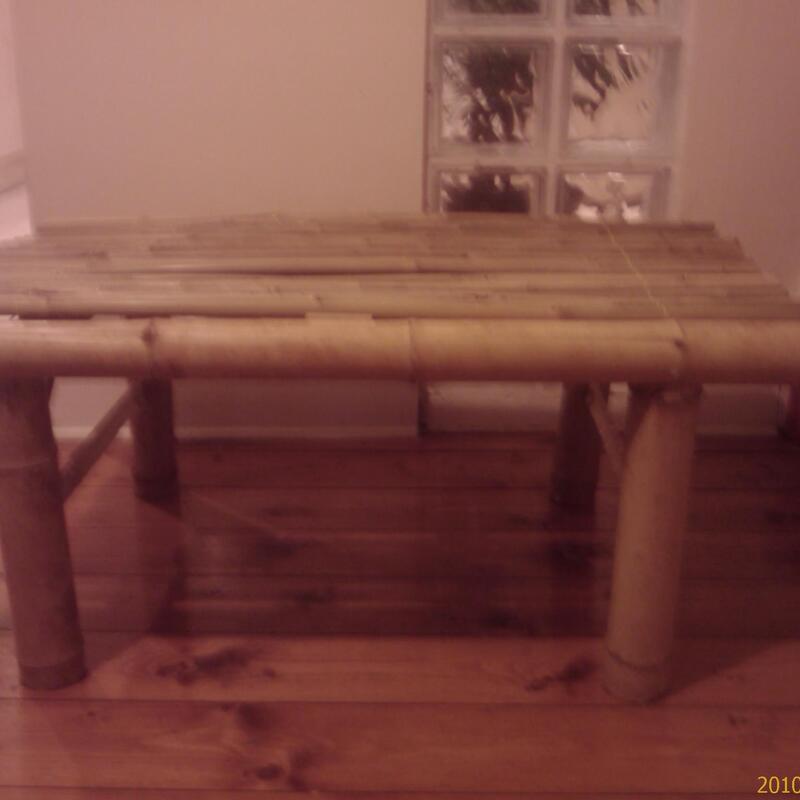 Bamboo bench